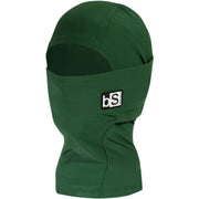 Youth expedition hood in forest green with bS logo patch and face opening