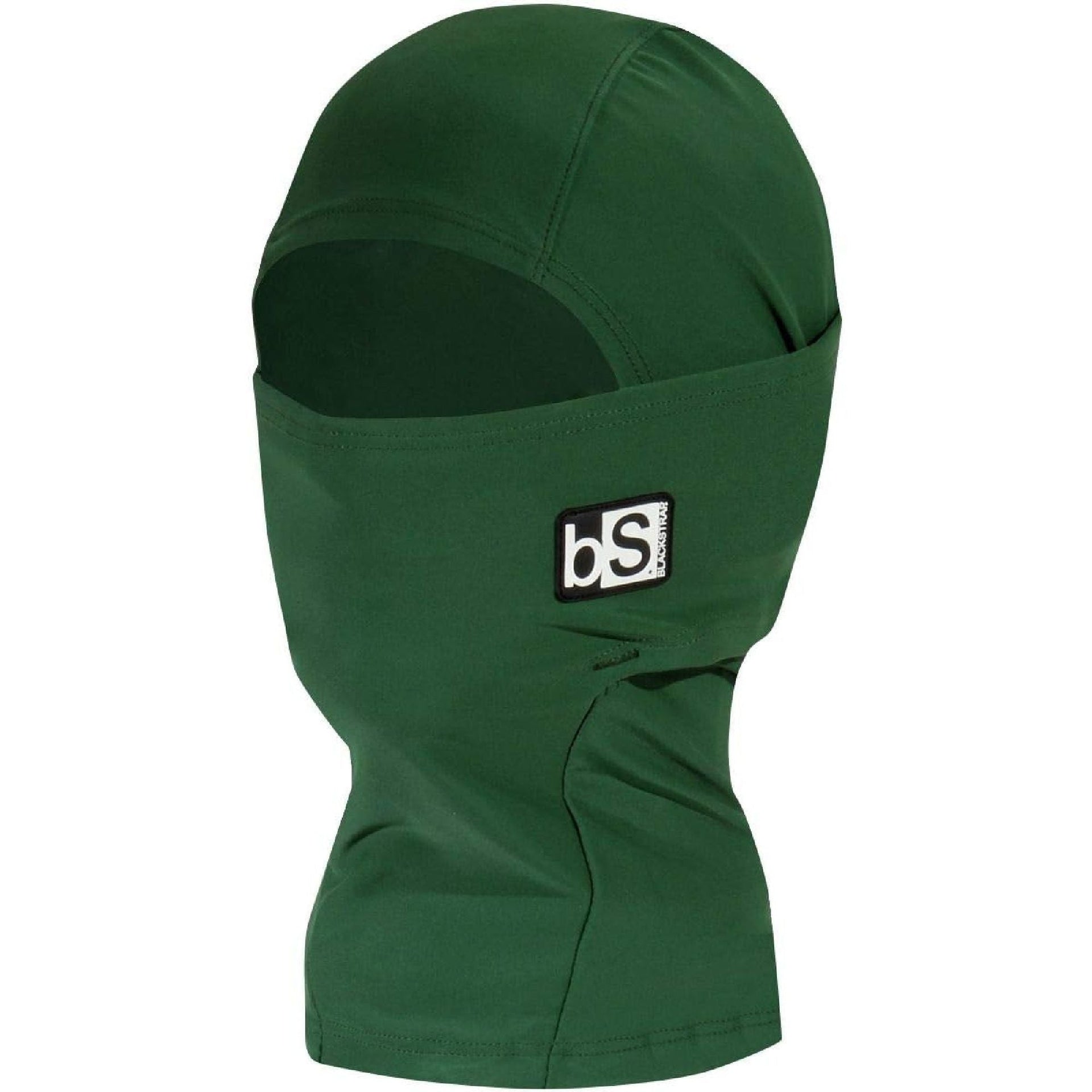 Youth expedition hood in forest green with bS logo patch and face opening