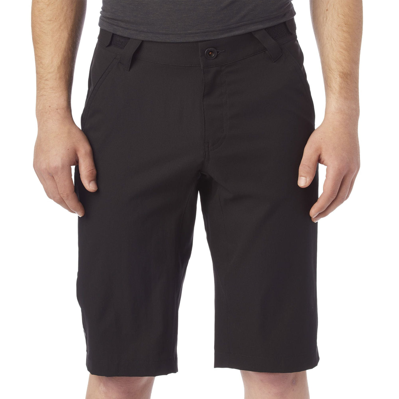 Giro men's black arc shorts with liner, button fly and front pockets