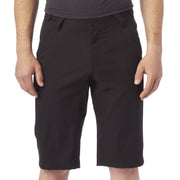Giro men's black arc shorts with liner, button fly and front pockets