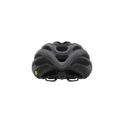 Giro Isode MIPS helmet, dark gray/black shell with small yellow logo accents
