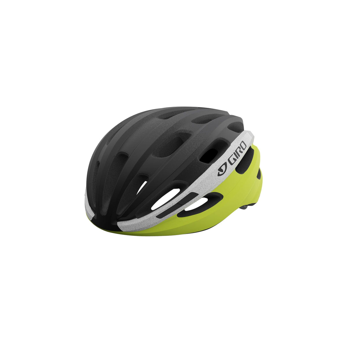 Giro Isode MIPS helmet, black shell with neon yellow-green sides and “GIRO” mark
