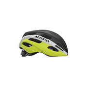 Giro Isode MIPS helmet, neon yellow-green front stripe with black shell and GIRO logo
