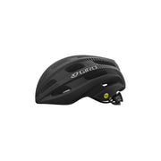 Giro Isode MIPS helmet, sleek black shell with GIRO logo and chin strap visible