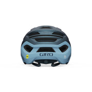 Women’s MIPS bike helmet, matte dark blue top view with vent channels