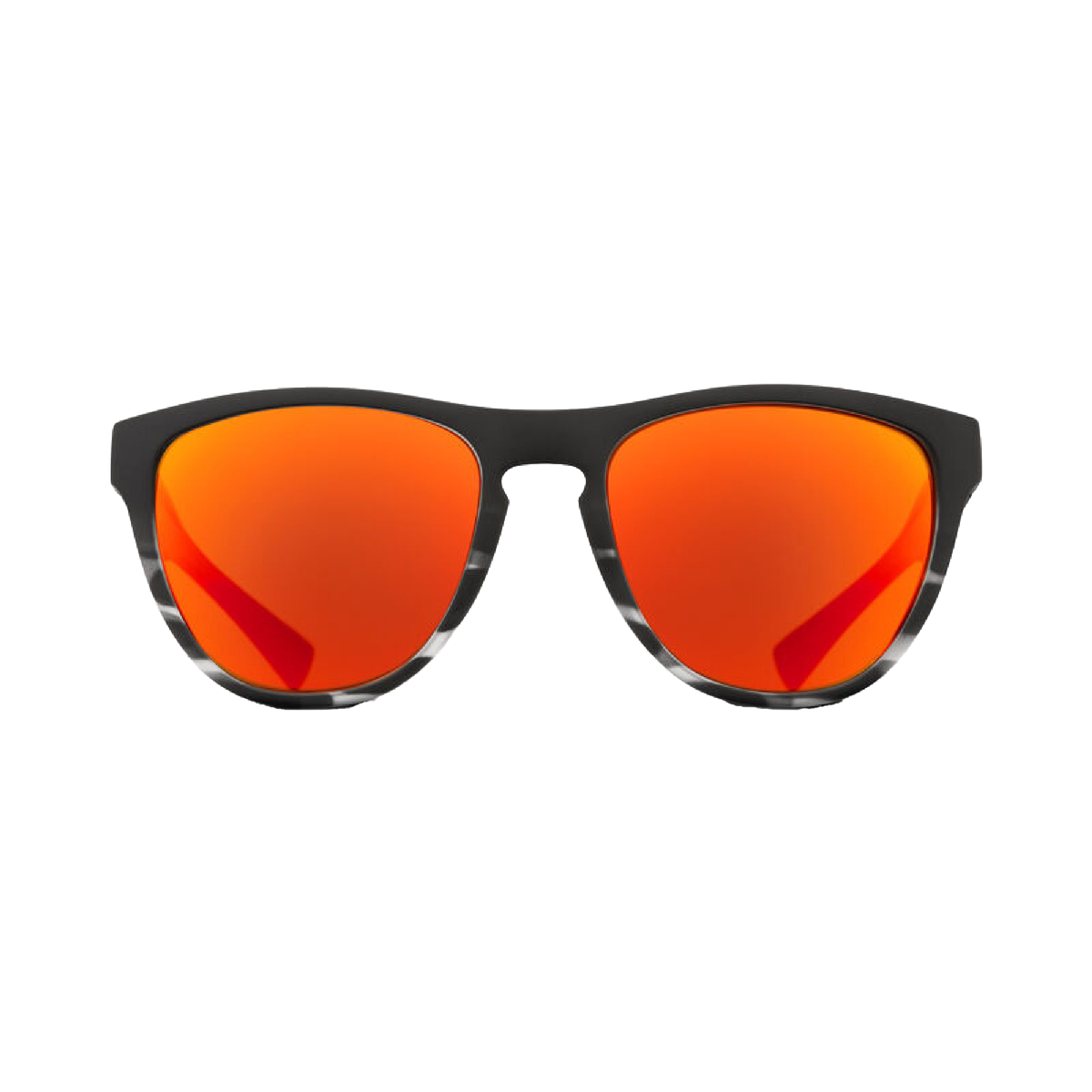Giro Mills sunglasses, matte black frame with vivid orange lenses