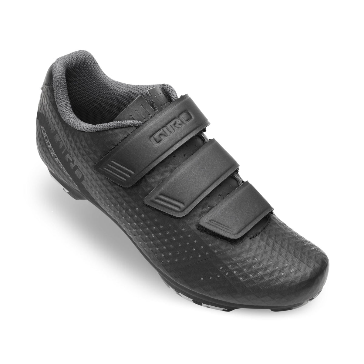 Giro Rev women's cycling shoe, black with three hook-and-loop straps