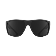 Giro Stark sunglasses with matte black frame and dark smoke tinted lenses