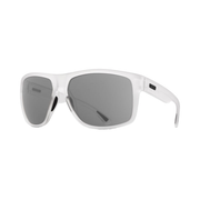 Giro Stark sunglasses with matte clear frame and gray tinted lenses