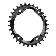 absoluteBLACK oval 96 BCD chainring sprocket, black with mounting holes