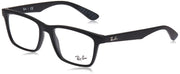 Ray-Ban RX7025 prescription eyewear frames — Matte Black/Demo Lens — view 1