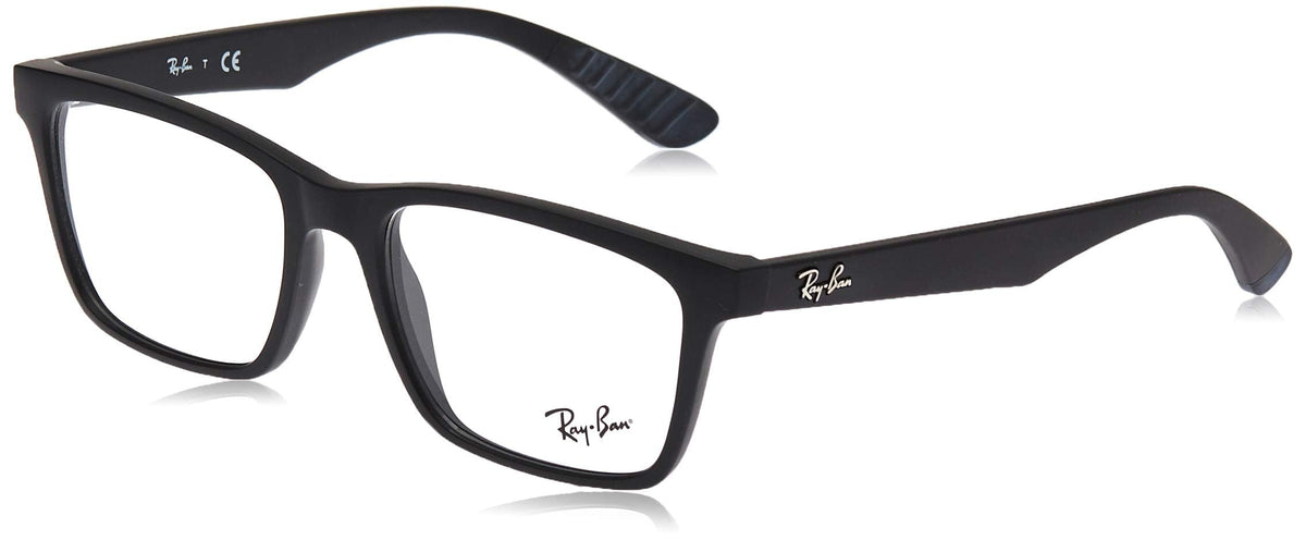 Ray-Ban RX7025 prescription eyewear frames — Matte Black/Demo Lens — view 1
