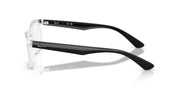 Ray-Ban RX7025 prescription eyewear frames, side profile with dark temple arm