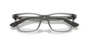 Ray-Ban RX7025 prescription eyewear frames, front view with dark temple accents