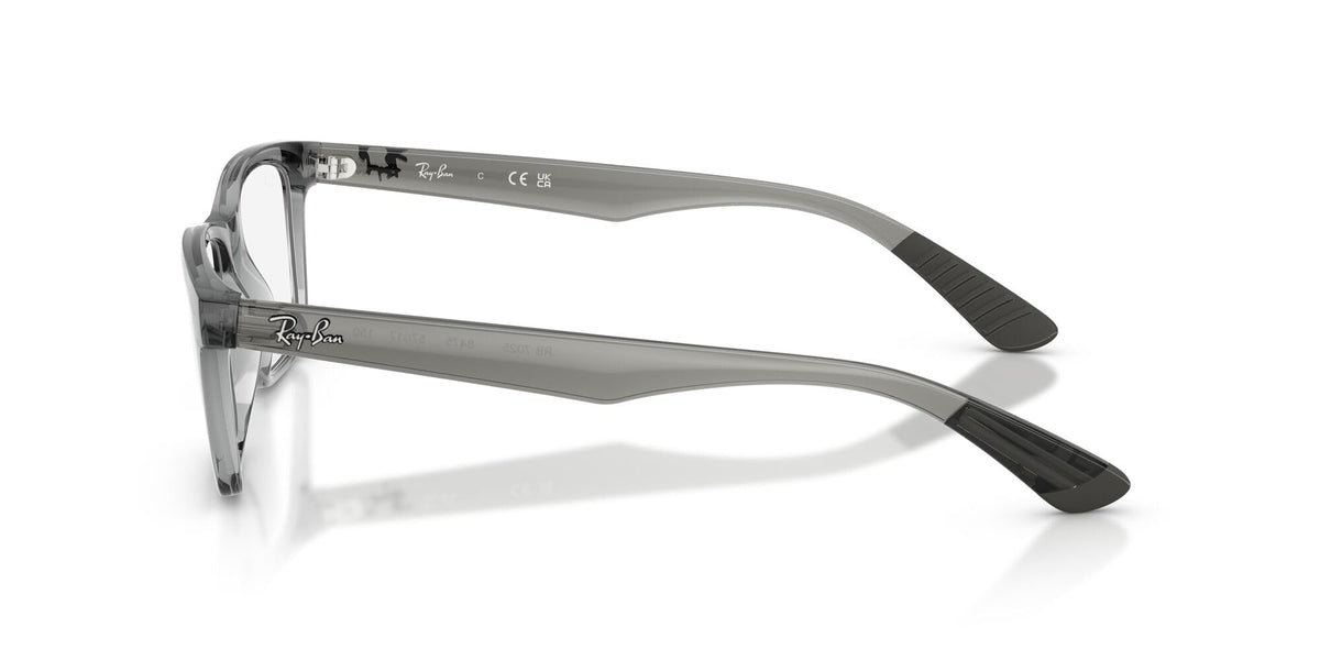 Ray-Ban RX7025 prescription eyewear frames, side profile with black temple arms