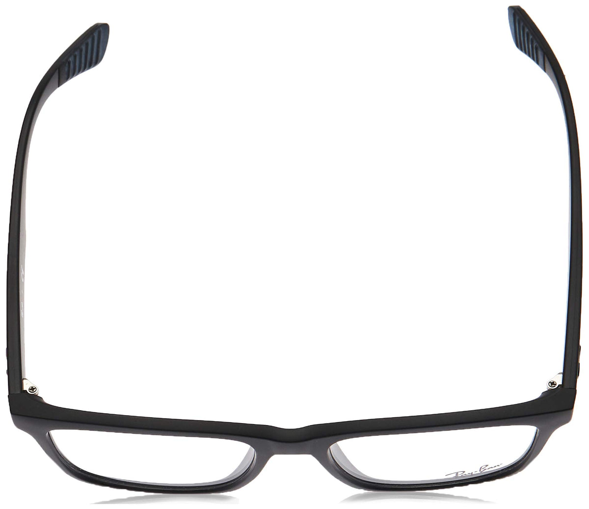 Ray-Ban RX7025 eyeglass frames, dark frame with clear lenses and black temple tips