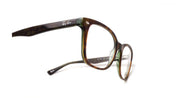 Ray-Ban RX5285 Prescription Eyewear Frames — Havana On Green Transparent/Demo Lens — view 20