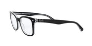 Ray-Ban RX5285 Prescription Eyewear Frames — Black On Transparent/Demo Lens — view 4