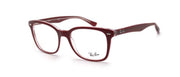 Ray-Ban RX5285 Prescription Eyewear Frames — Bordeaux On Transparent/Demo Lens — view 7