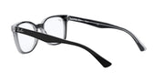 Ray-Ban RX5285 Prescription Eyewear Frames — Black On Transparent/Demo Lens — view 6