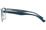 Ray-Ban RX5285 Prescription Eyewear Frames — Turquoise On Transparent/Demo Lens — view 14