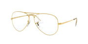 RX6489 prescription eyeglass frames, gold round lenses with slim side arms