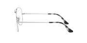 RX6489 prescription eyeglass frames, silver metal with dark temple tips