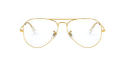 RX6489 prescription eyeglass frames, gold metal round frames with thin temples