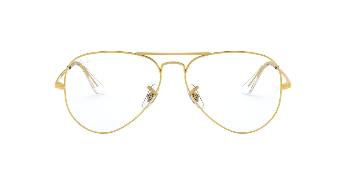 RX6489 prescription eyeglass frames, gold metal round frames with thin temples