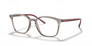 Ray-Ban RX7185 prescription eyewear frames, havana-style with burgundy inner accents