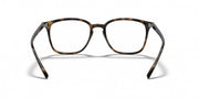 Tortoise full-rim eyeglass frames with square lenses, front view