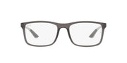 Ray-Ban RX8908 prescription frames in dark matte finish with rectangular full-rim design
