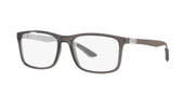 Ray-Ban RX8908 frames, dark rectangular front with textured temple arms