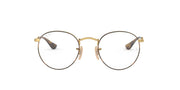 Ray-Ban RX3447V prescription frames, gold round metal eyeglasses