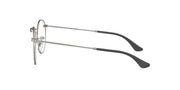 Ray-Ban RX3447V prescription frames, silver round metal with black temple arms