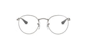 Ray-Ban RX3447V prescription frames, silver round metal eyeglasses