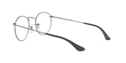 Ray-Ban RX3447V prescription frames, silver round metal with dark gradient temples