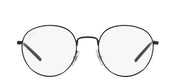 Ray-Ban prescription eyewear frames, round black frames with dark short arms
