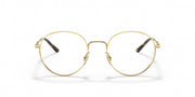 Ray-Ban round prescription frames, gold metal with dark tortoise temple ends