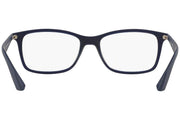 Ray-Ban RX7047 dark blue prescription eyeglass frames with metal hinge pieces