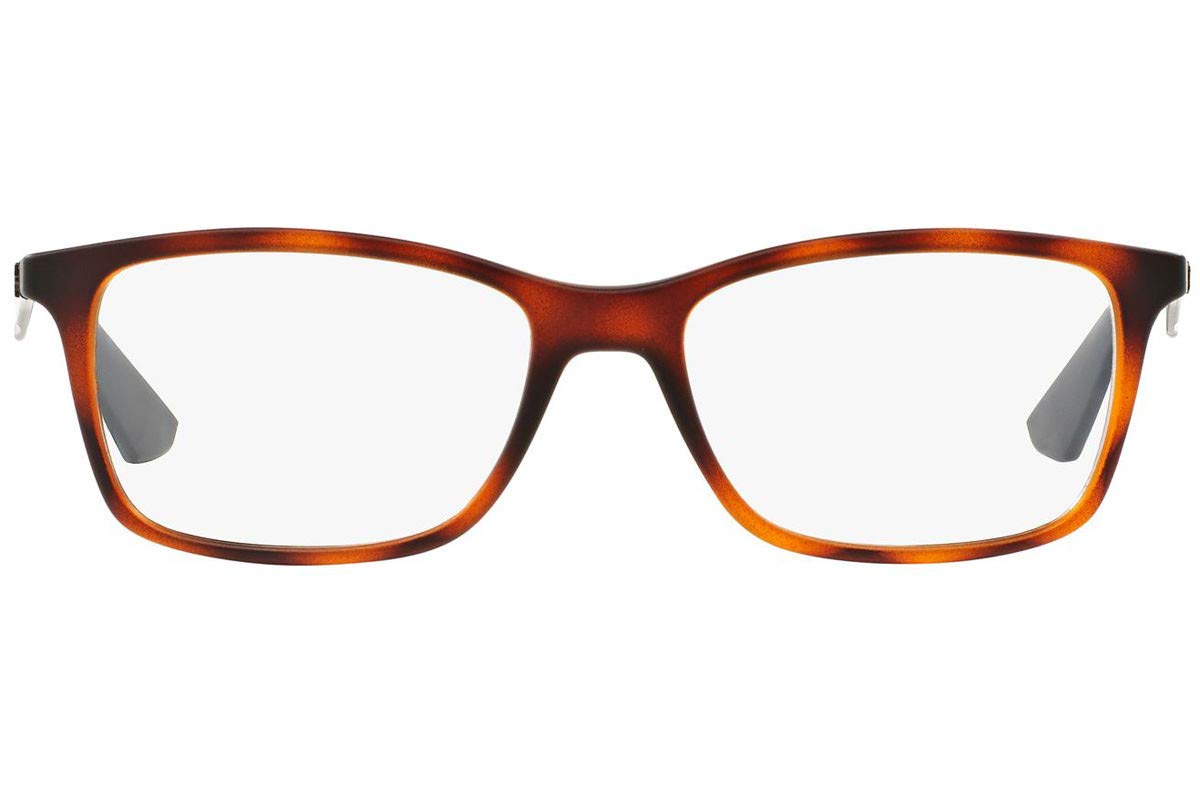 Orange-brown oval prescription eyeglass frames