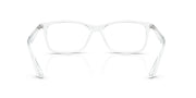 Ray-Ban RX7047 clear rectangular prescription eyeglass frames with metal accents