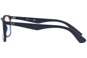 Ray-Ban RX7047 dark blue prescription eyeglass frames with angled temples
