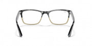 Ray-Ban RX5279 frames, light grey rectangular with clear demo lenses (front view)