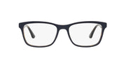 Ray-Ban RX5279 prescription frames in dark blue, with demo lenses.