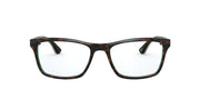 Ray-Ban RX5279 frames, dark havana rectangular with clear demo lenses