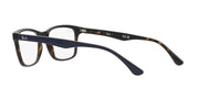 Ray-Ban RX5279 prescription frames, dark front and tortoise temples, demo lenses.
