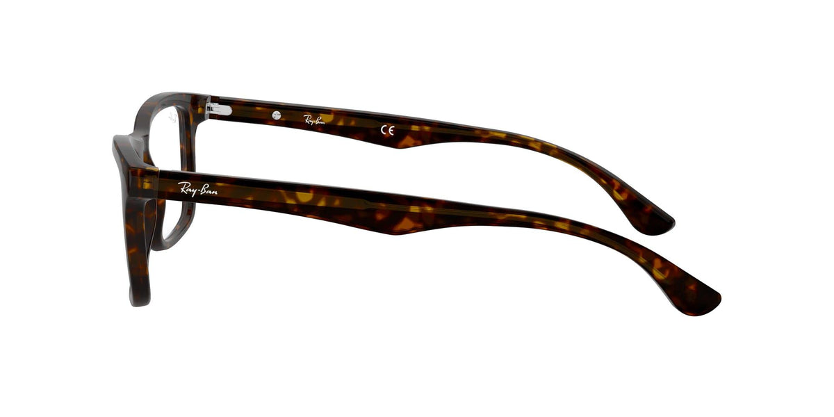 Ray-Ban RX5279 prescription frames, dark tortoise acetate temples, demo lenses.
