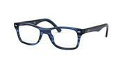 RX5228 prescription frames, blue translucent front with darker temple arms