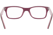 Ray-Ban RX5228 prescription frames, clear pink rectangular eyeglass frames